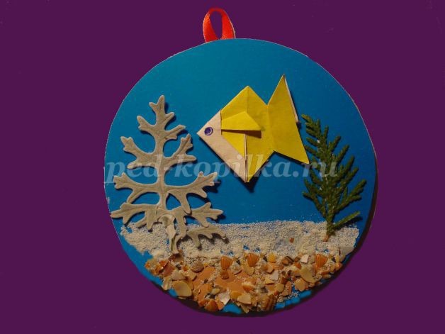 ​Аквариум с использованием природного материала