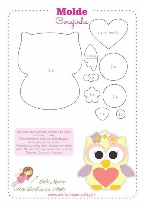 Милая совушка из фетра Милая совушка из фетра
