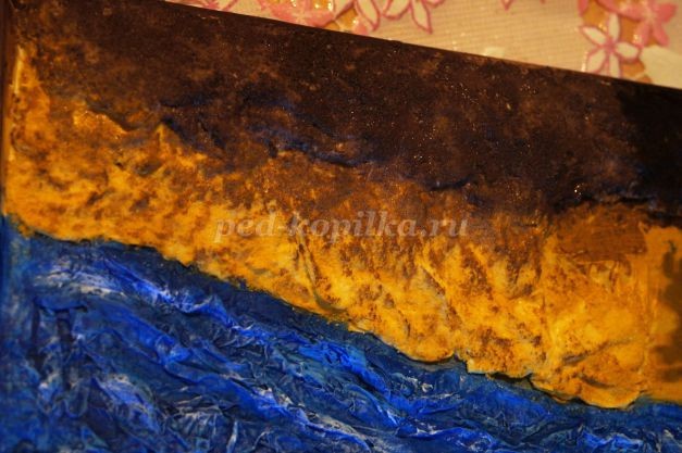 Действующая миниатюра "Весенний пейзаж": мастер-класс, часть 4