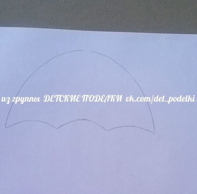 Аппликация "Зонтики под дождиком" Аппликация "Зонтики под дождиком"