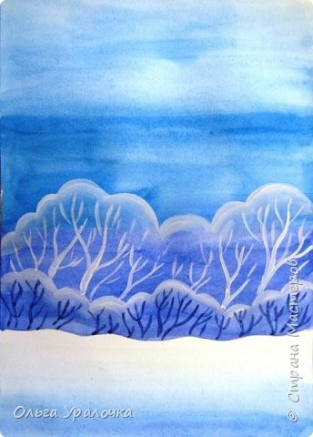 ​Фонари под снегом