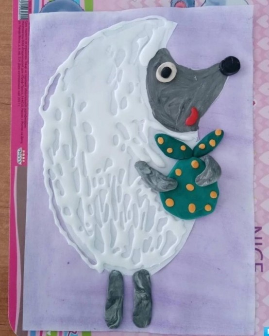 ​Осенний ежик с колосками