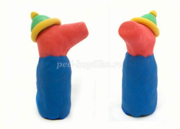 ​Свинка Пеппа из пластилина