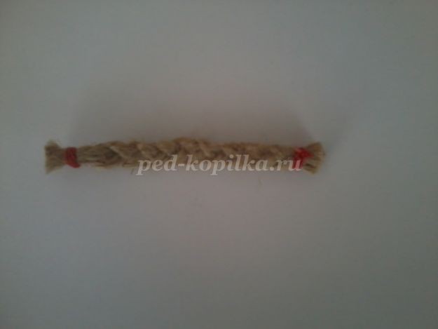 Конь и коза из шпагата детскими руками: часть 2