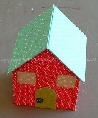 Домики из картона и ткани Домики из картона и ткани