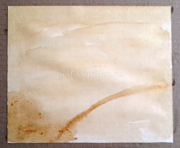 Горный пейзаж в технике гризайль: часть 1