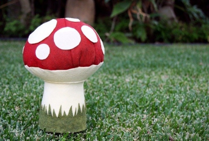 Мухомор из фетра Мухомор из фетра