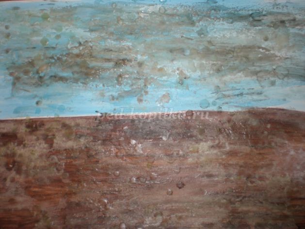 ​Ранняя весна в технике "Граттаж"