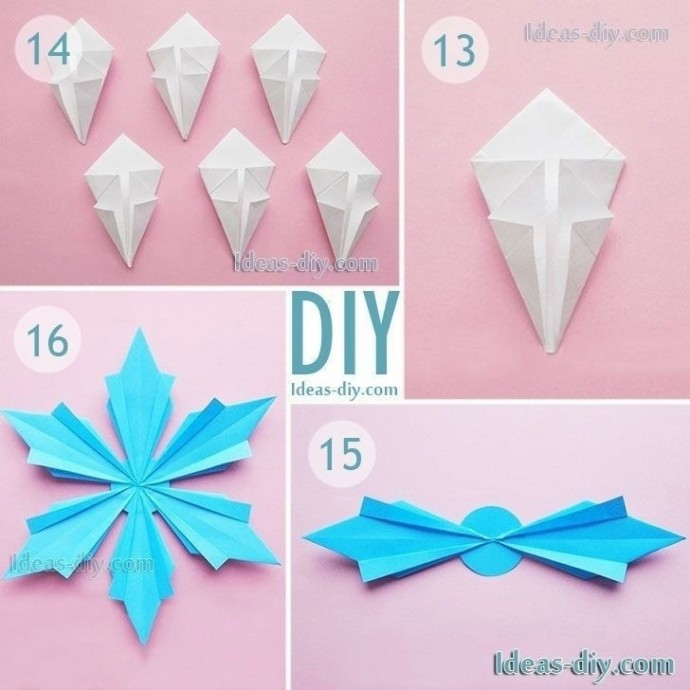​Снежинки-оригами
