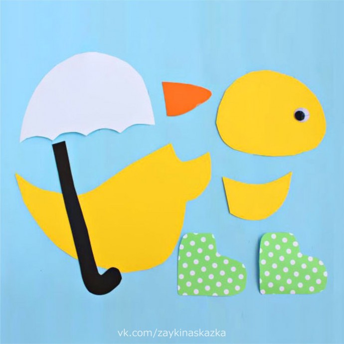 Утёночек под зонтиком