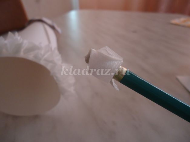 Дед Мороз в технике торцевания