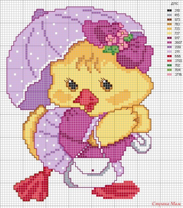 Детская вышивка: схемы Детская вышивка: схемы