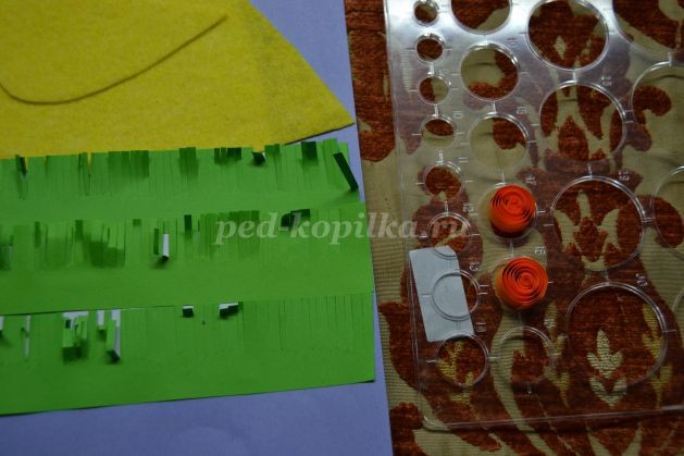 ​Открытка с цыпленком: часть 3