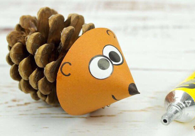 Поделки с детьми: ёжик Поделки с детьми: ёжик