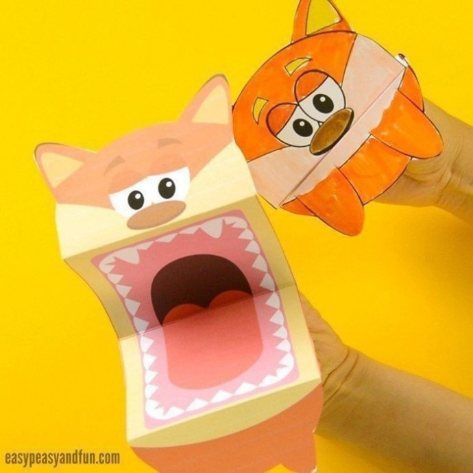 ​Подвижные игрушки из бумаги