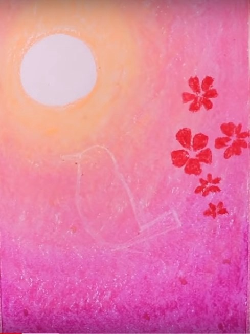 Птичка на цветущей веточке Птичка на цветущей веточке