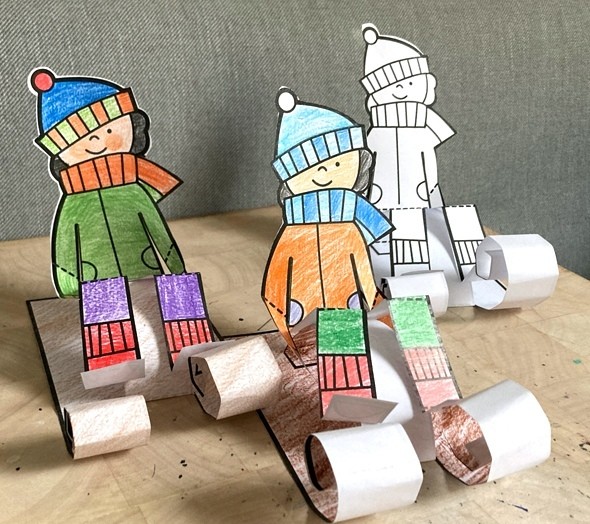 Дети на санках Дети на санках