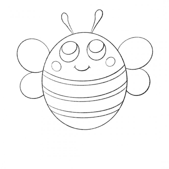 Поэтапный мастер-класс по рисованию пчёлки