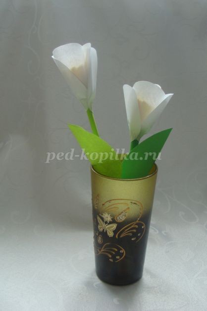 Подснежники из бумаги Подснежники из бумаги