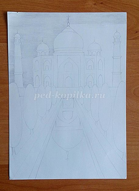 Графическая зарисовка исторического здания: часть 3 Графическая зарисовка исторического здания: часть 3