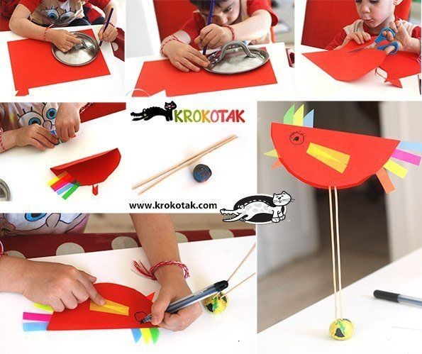 Курочки из бумаги