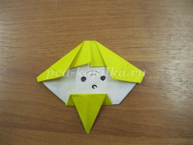 Новогодняя открытка из бумаги в технике оригами: часть 4 Новогодняя открытка из бумаги в технике оригами: часть 4