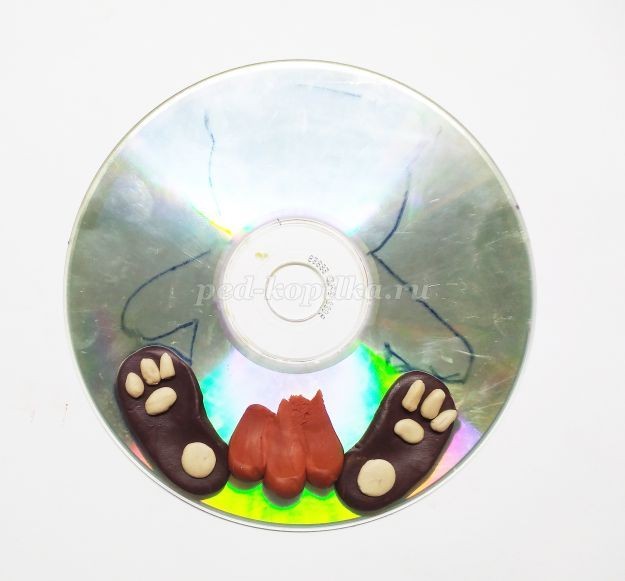 Пластилинография "Медвежонок": часть 2