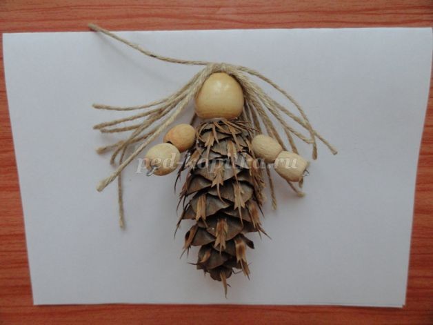 ​Подвеска из природного материала "Лесная фея": часть 1