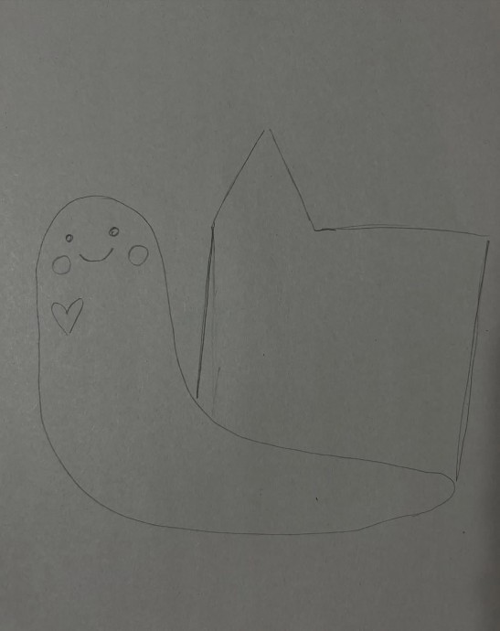 ​Улитка с домиком-школой