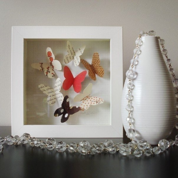 Панно с объемными бабочками Панно с объемными бабочками