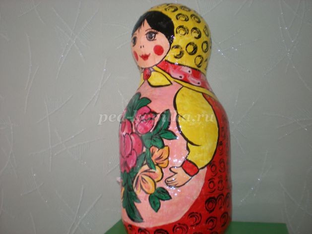 Роспись матрёшки: мастер-класс, часть 3