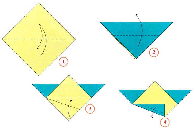 Оригами для детей: луна-рыбки Оригами для детей: луна-рыбки