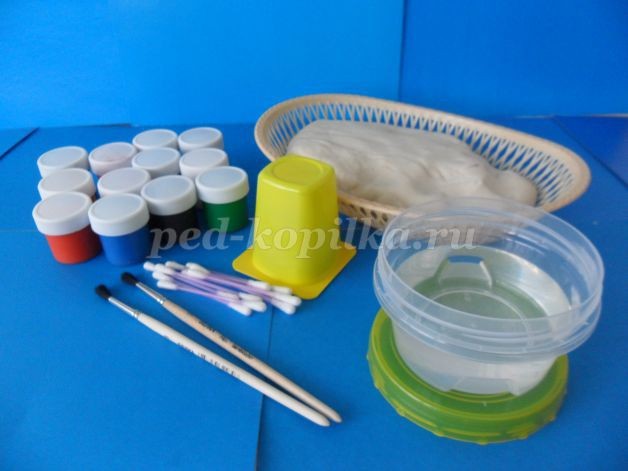 Поделка из солёного теста: Дымковская барышня