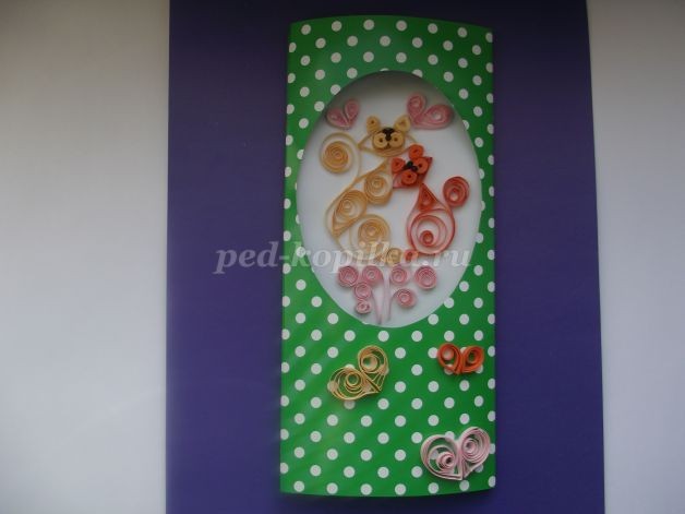 Открытка в технике квиллинг: мастер-класс, часть 2 Открытка в технике квиллинг: мастер-класс, часть 2