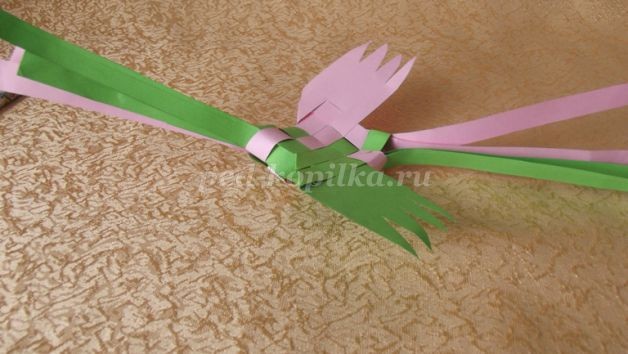Плетение птички из бумаги: мастер-класс, часть 3 Плетение птички из бумаги: мастер-класс, часть 3