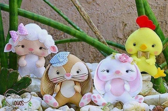 Зайки из фетра Зайки из фетра