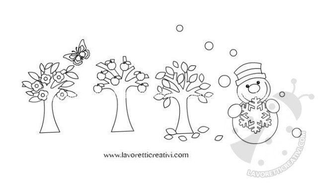 Зонтик "Времена года"