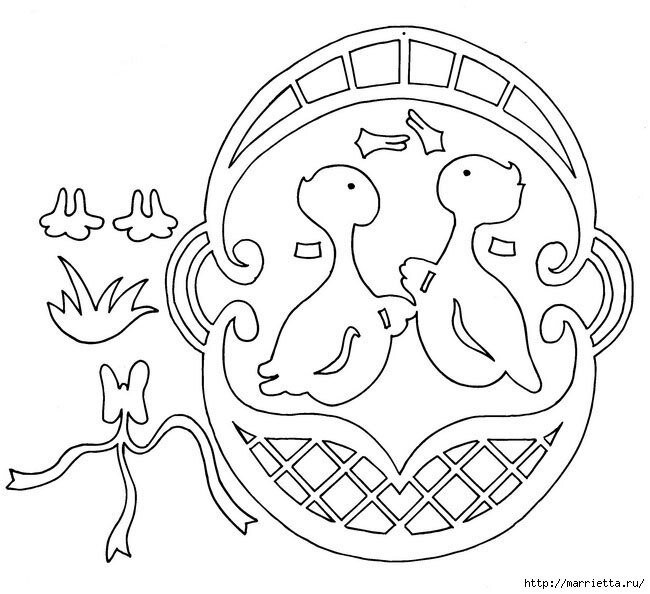 Детские подвески из бумаги