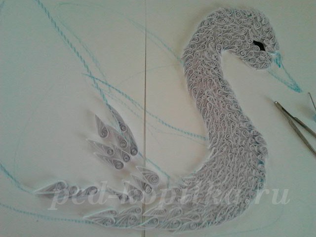 Квиллинг "Лебедь"