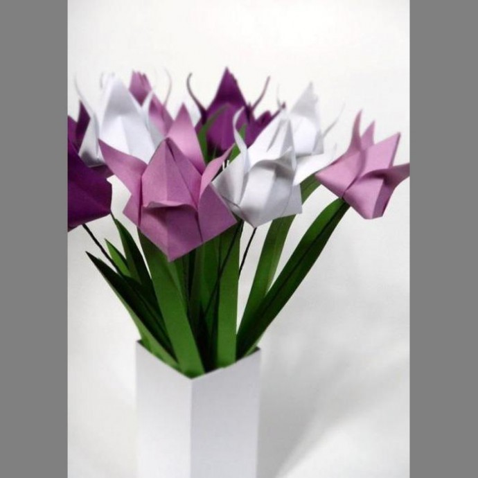 Тюльпаны-оригами