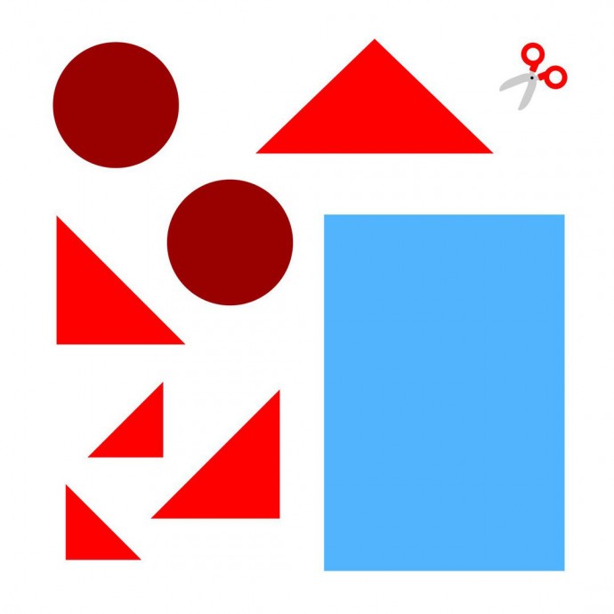 ​Аппликации из геометрических фигур