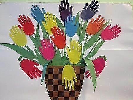 Аппликации из ладошек 1