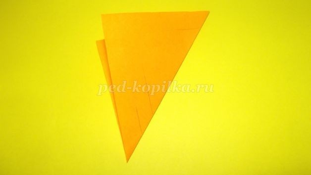 Кленовый листок из бумаги: часть 1