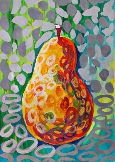 Рисуем грушу гуашью: часть 2 Рисуем грушу гуашью: часть 2