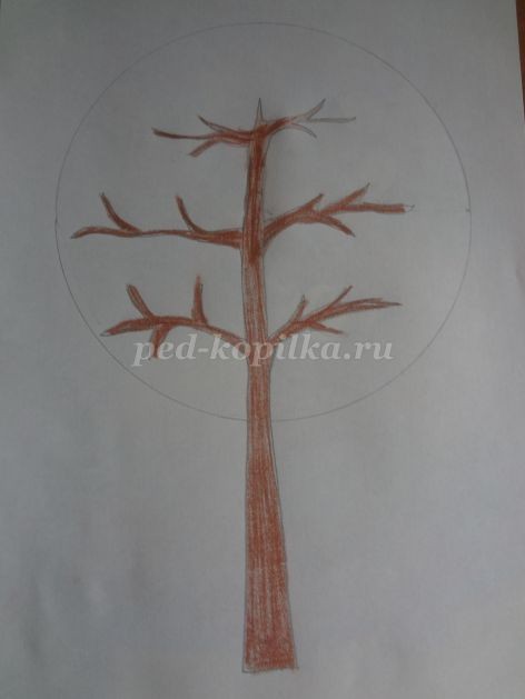 Аппликация из цветной бумаги: дерево счастья Аппликация из цветной бумаги: дерево счастья