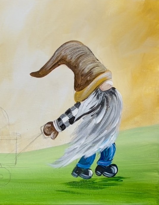 ​Гном с тыквой