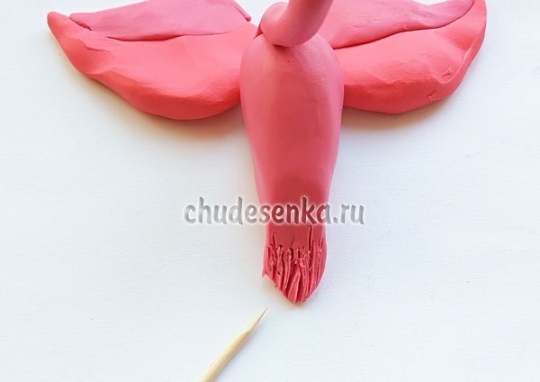 ​Лепим фламинго