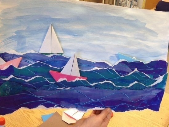 Парусник в море Парусник в море