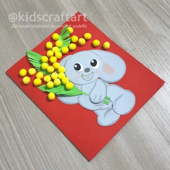 Зайка с мимозой Зайка с мимозой