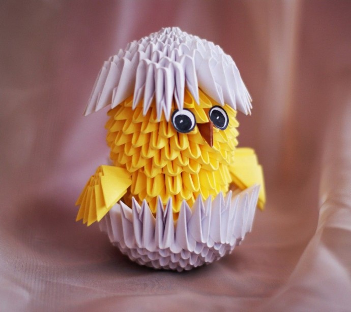 ​Птицы из бумажных треугольников